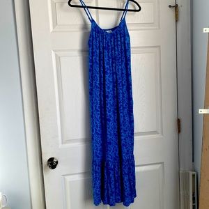 Universal Thread Sleeveless Summer Dress in Blue W/ Pockets Size Small